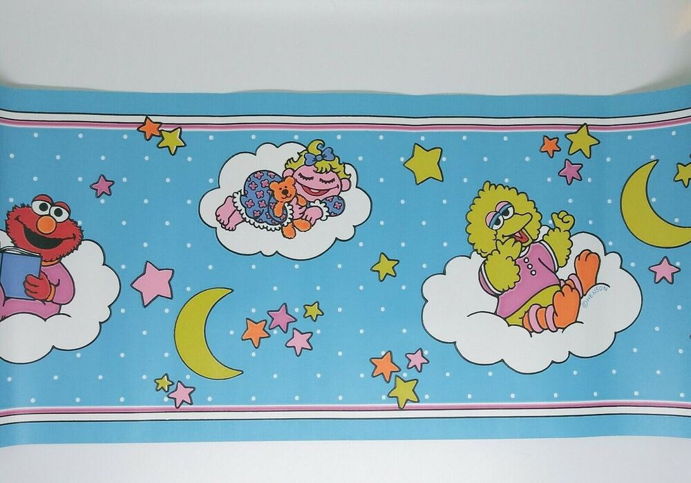 Sesame Street Wallpaper Border- Nursery Baby - Pattern SHB266
